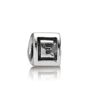 Two authentic letter E Pandora charm